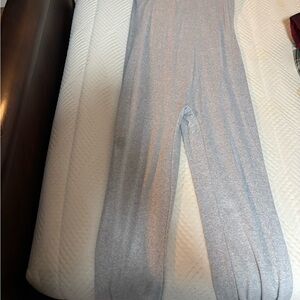 Amazon Silver Metallic Jumpsuit Romper